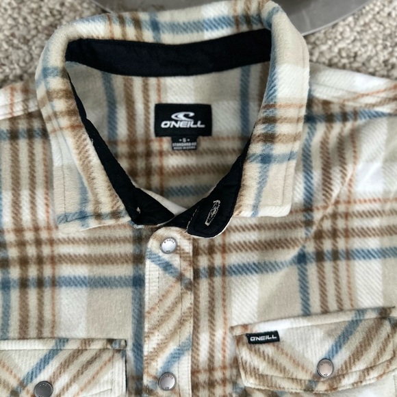 O’Neill Men’s Fleece Plaid Long-sleeve Shirt New Without Tags Size Small - Picture 4 of 7
